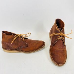 Red Wing Heritage Weekender Chukka 3322 Brown Leather Boots Mens 8.5 D USA